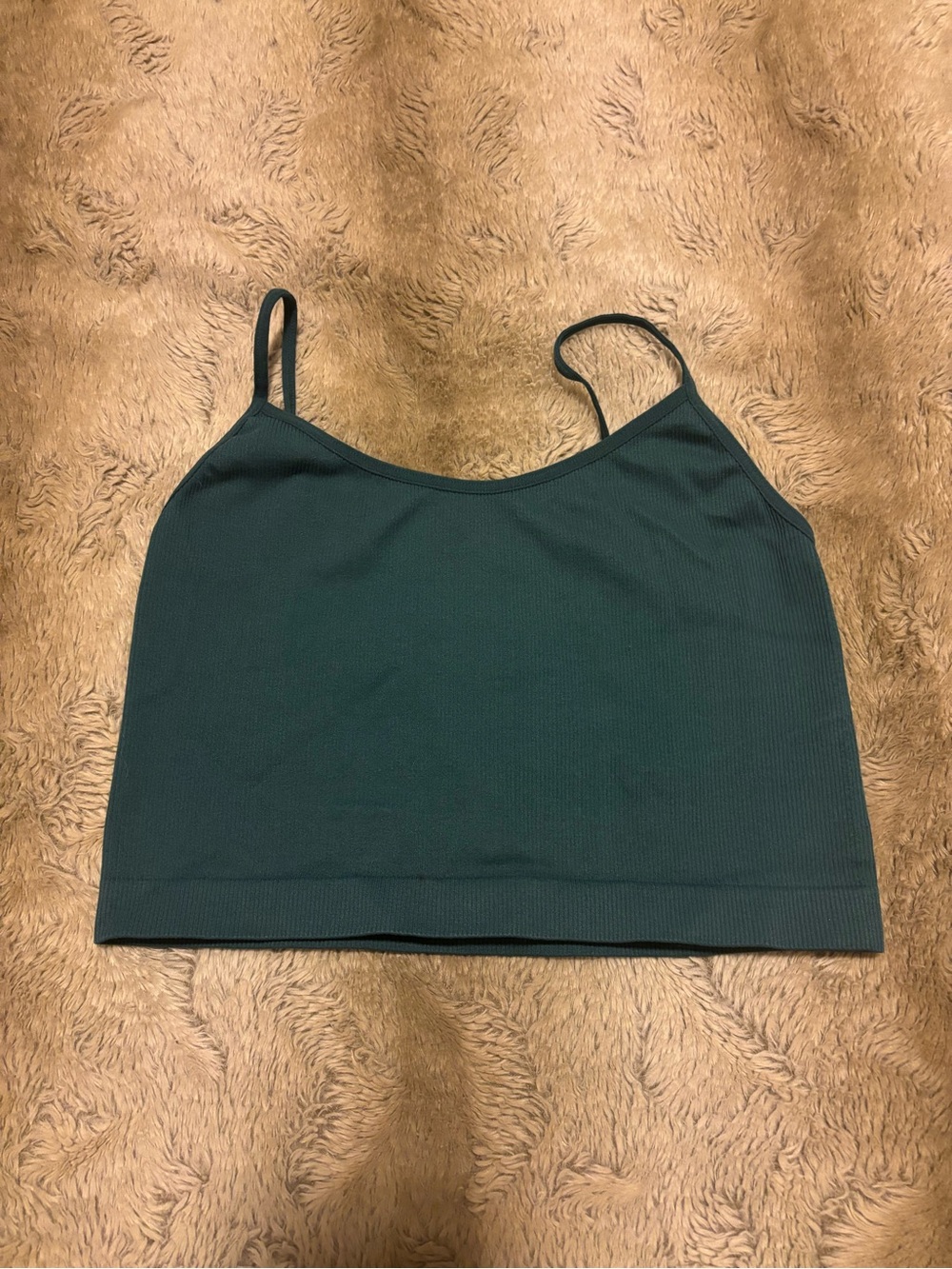 Small green crop top